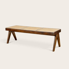 Load image into Gallery viewer, Pierre Jeanneret Library Bench - Natural Teak