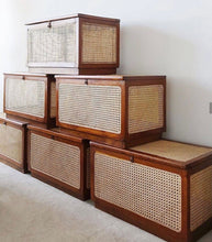 Load image into Gallery viewer, Rattan Trunk - Small - Walnut.
