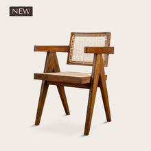 Load image into Gallery viewer, Pierre Jeanneret Office Chair - Natural Teak