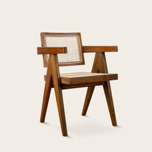 Load image into Gallery viewer, Pierre Jeanneret Office Chair - Natural Teak