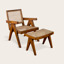 Load image into Gallery viewer, Pierre Jeanneret Low Stool - Natural Teak