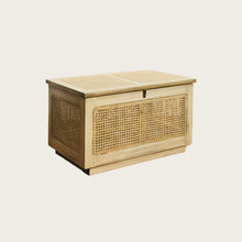 Load image into Gallery viewer, Rattan Trunk - Small - Washed teak
