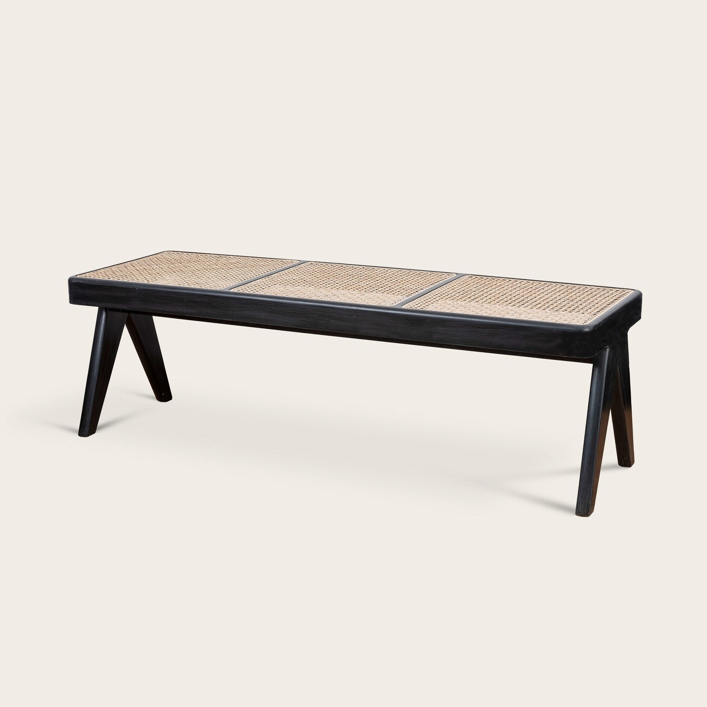 Pierre Jeanneret Library Bench - Charcoal