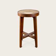 Load image into Gallery viewer, Pierre Jeanneret High Stool - Natural Teak
