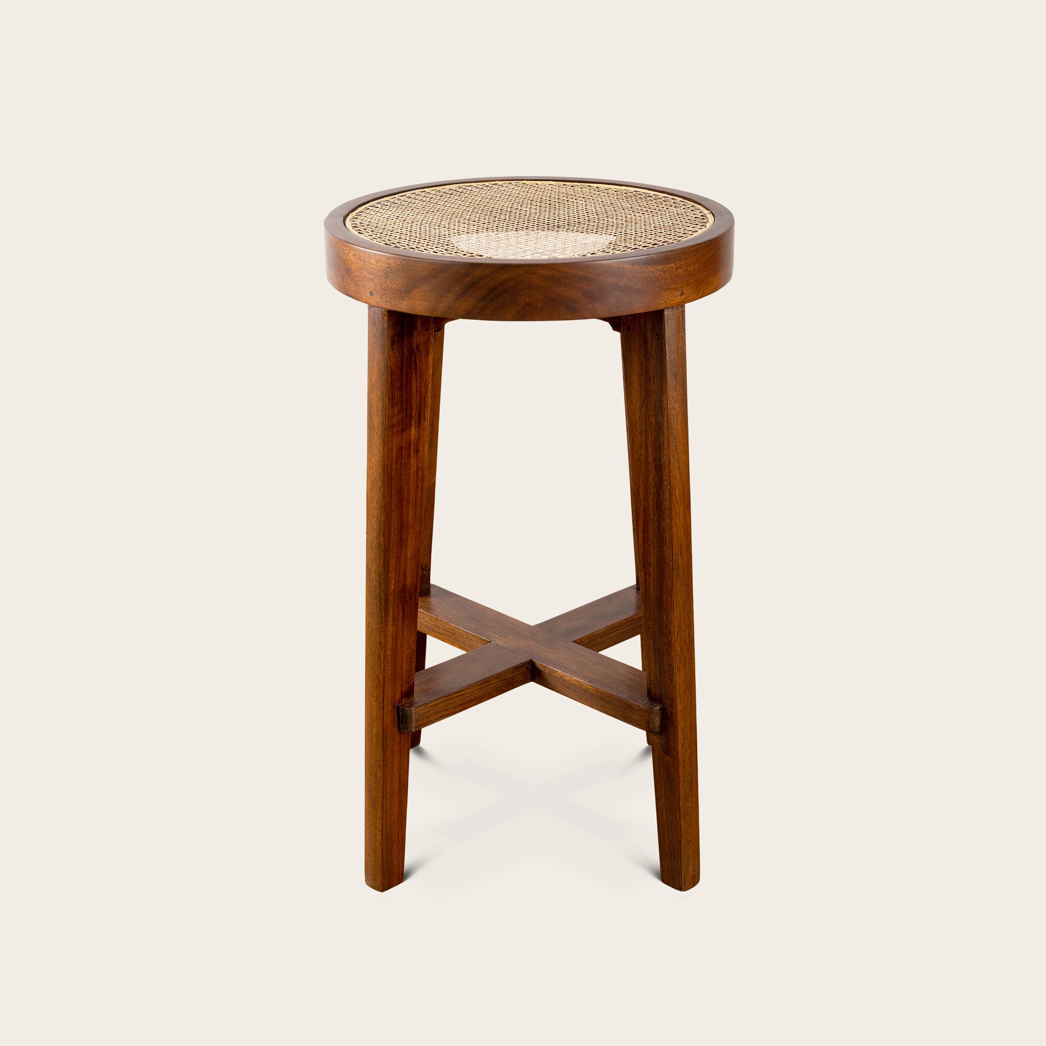 Pierre Jeanneret STOOL ラタン張り リプロダクト Pierre Jeanneret STOOL ラタン張り リプロダクト 【公式通販】