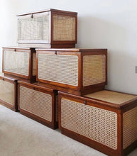 Load image into Gallery viewer, Rattan Trunk - Small - Walnut.
