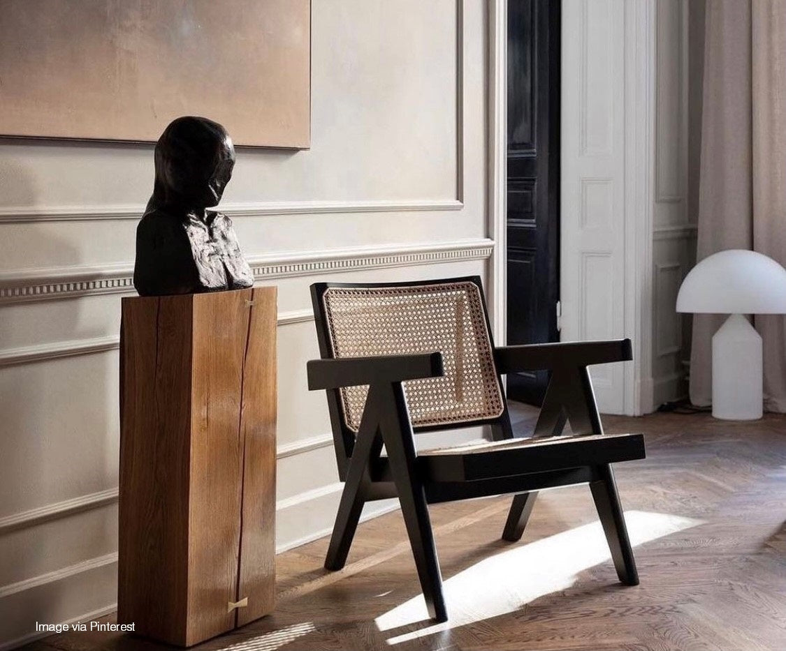 Pierre Jeanneret Easy Chair Charcoal East of Baku