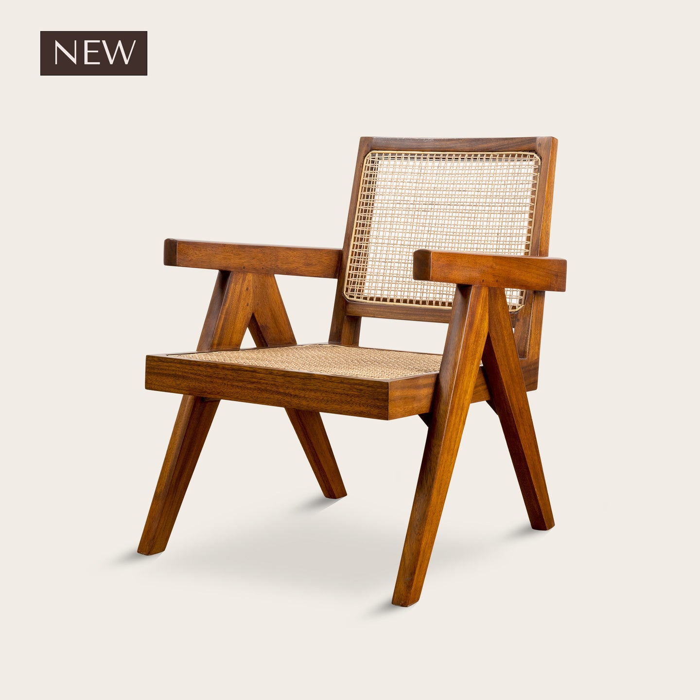 Pierre Jeanneret Easy Chair - Natural Teak