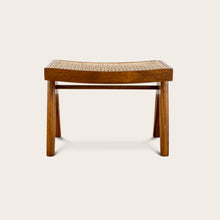 Load image into Gallery viewer, Pierre Jeanneret Low Stool - Natural Teak
