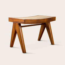 Load image into Gallery viewer, Pierre Jeanneret Low Stool - Natural Teak
